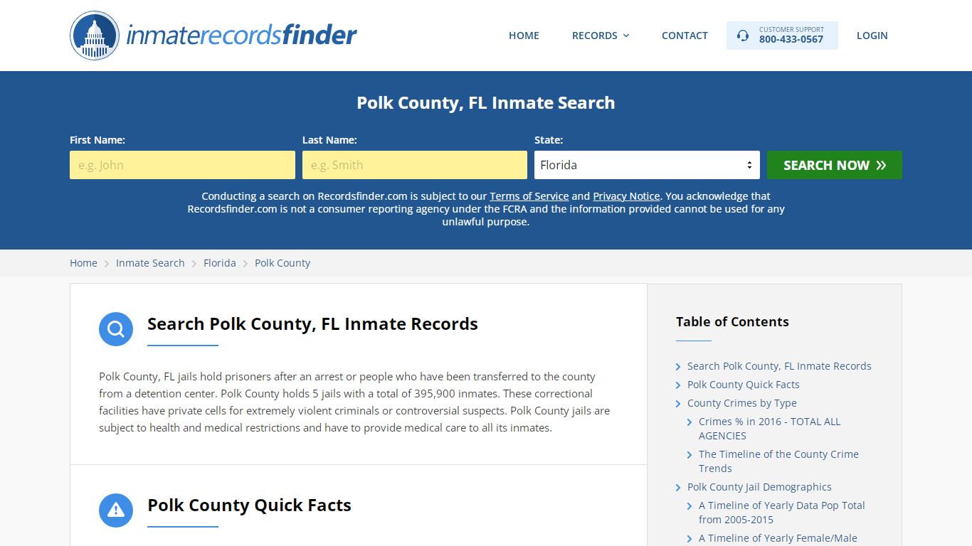 Polk County, FL Inmate Lookup & Jail Records Online