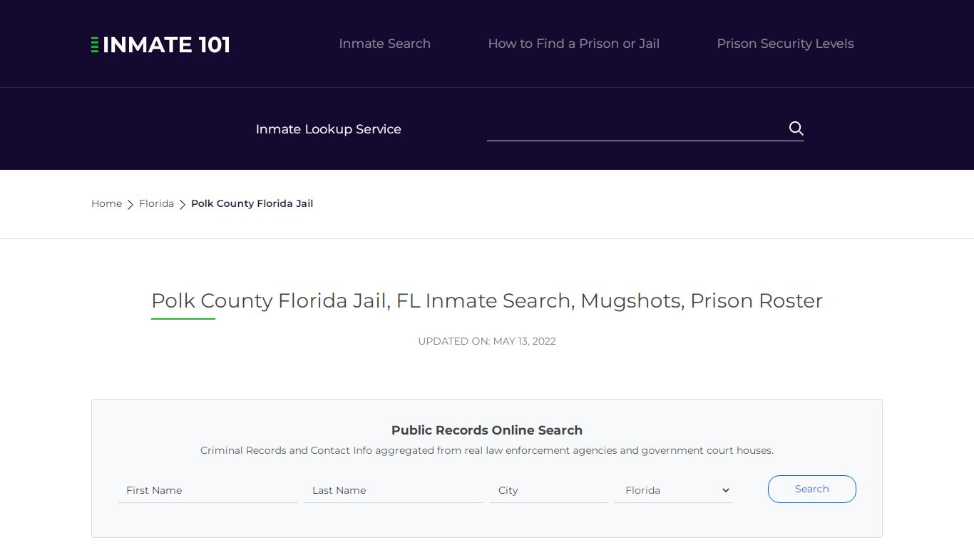 Polk County Florida Jail, FL Inmate Search, Mugshots ...